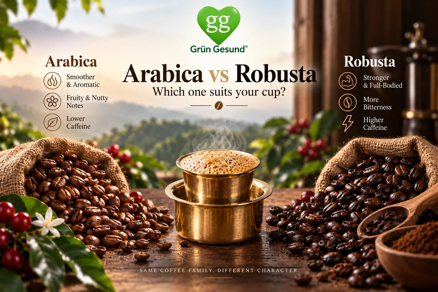 Arabica vs Robusta for Filter Coffee: Which Bean Is Right for Your Taste?